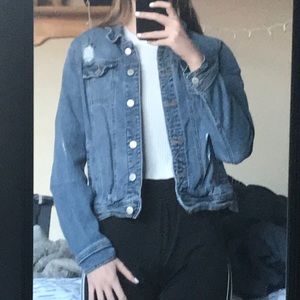 Navy blue jean jacket !!!